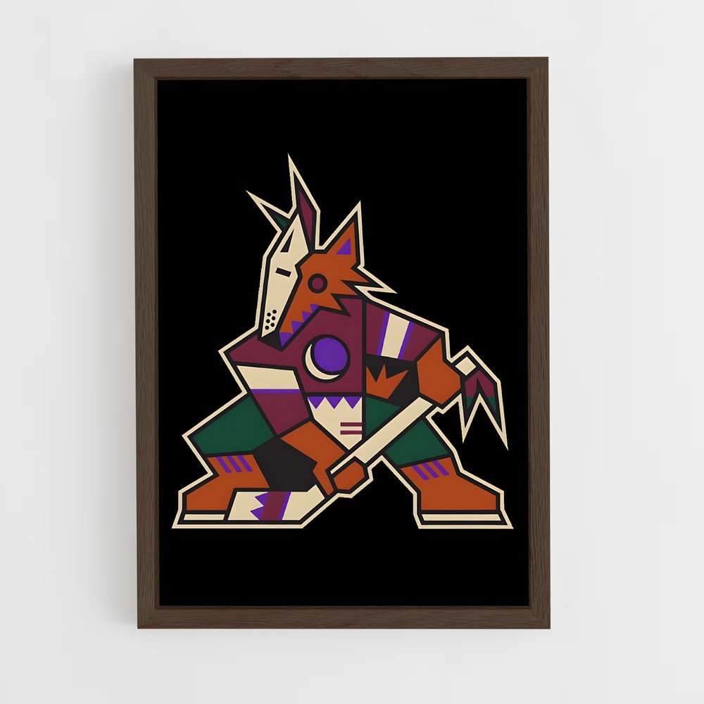 Poster Cheval Géométrique – affiche Hockey sur glace (vue 5)